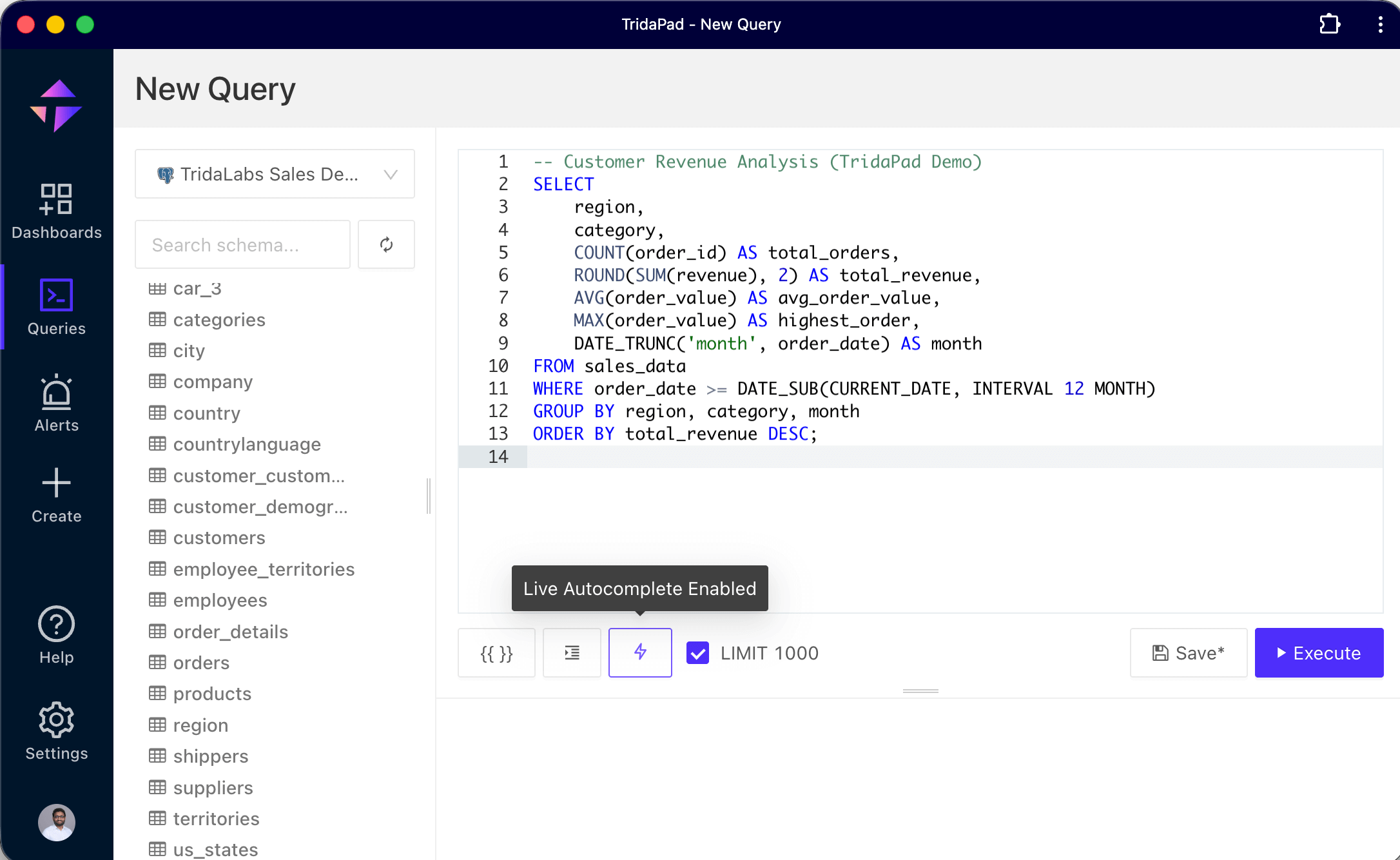 TridaPad Platform Interface